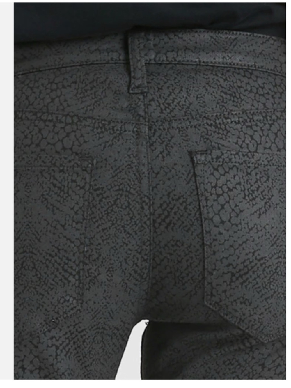 Banana Republic Premium Denim Midrise Skinny Serpent (Snake) Print Jeans - Picture 3 of 12